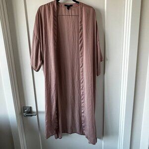 Forever 21 Pink Satin Like Kimono